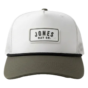 Authentic Jones Standard product cutout scaled to match Blackout and Gulf hats in welcome emails